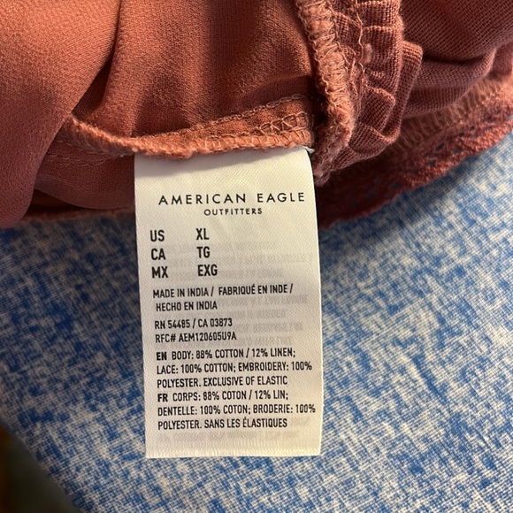 American Eagle Outfitters Women’s Boho Peplum Blouse - Picture 5 of 5